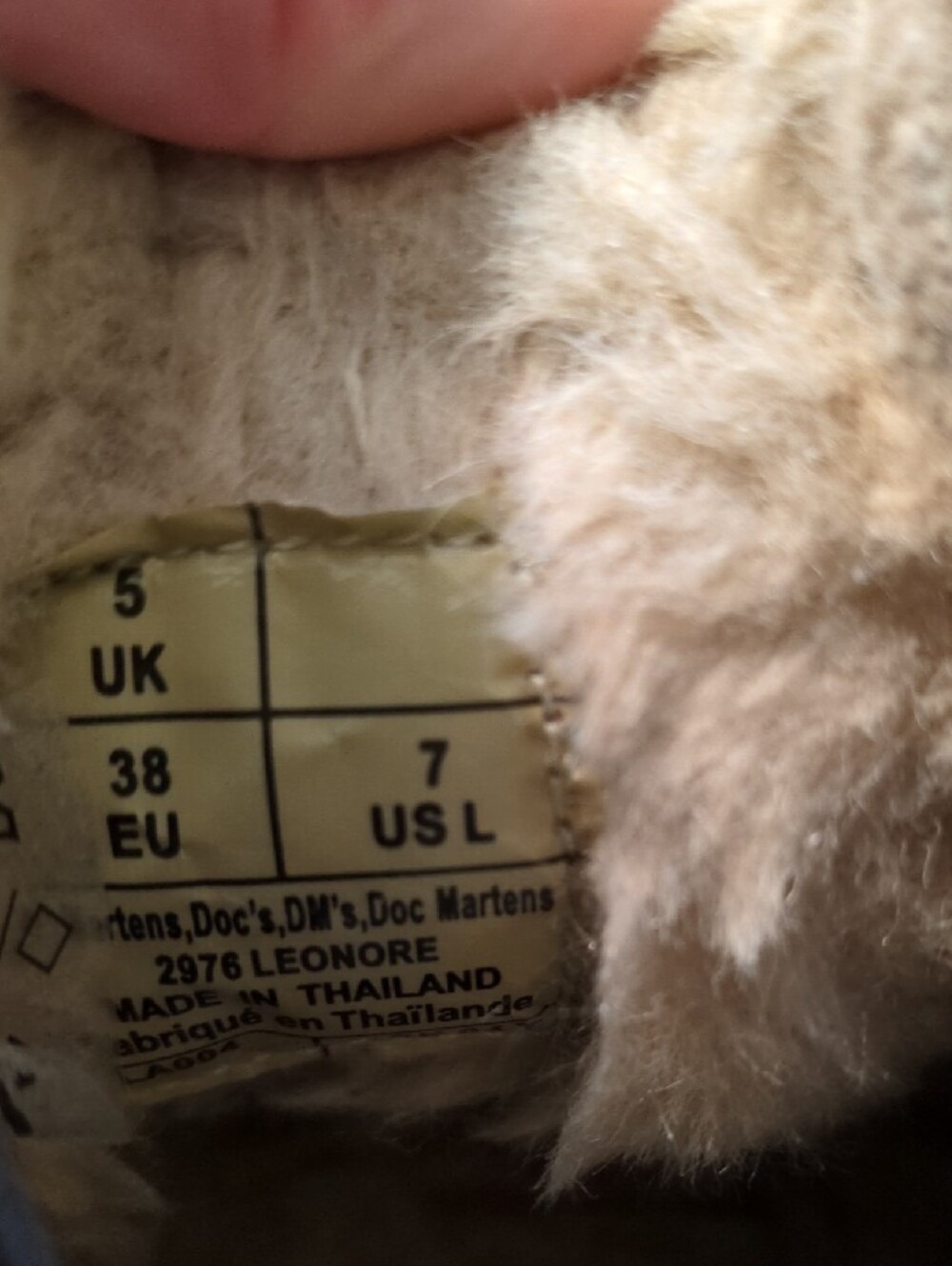 Dr. Martens Black Leather Chelsea Booties with Cream Fur Lining - Picture 4 of 7